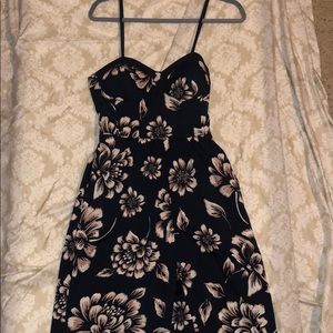 Dark blue and pink romper